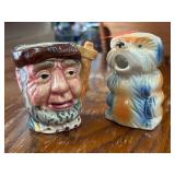 Two Ceramic Miniature Pitchers from Japan