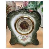 Mercedes Mantel Clock with Floral Design