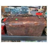 Brown Leather Doctors Bag with Metal Clasps