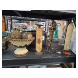 Decorative Bowl and Metal Candle Holders