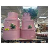 Decorative Boxes in Pink and Book Designs