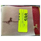 Club Palomino Red Wallet with Horse Detail