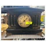 Sessions Mantel Clock w Decorative Columns Metal F