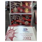 2002 U.S. Mint Silver Proof Set with Box