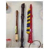 Three Wind Instruments in Mixed Materials
