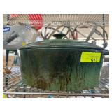 Green Enameled Cast Iron Dutch Oven