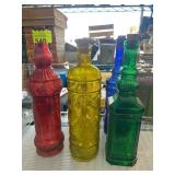 Decorative Colored Glass Bottles
