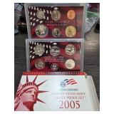 2005 United States Mint Silver Proof Set