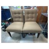 Upholstered Armless Accent Chairs