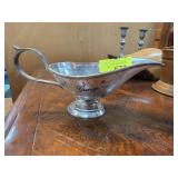 Metal Gravy Boat with Engraved Label