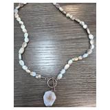 Sterling Silver and Opal Necklace