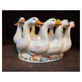 Ceramic Goose-Shaped Decorative Bowl