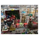 Christmas Decor with Figurines and Lanterns