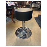 Modern Black and Chrome Bar Stool