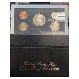 1998 United States Mint Silver Proof Set