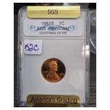 1982-S Lincoln Cent PR70CAM by SGS
