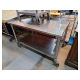 Stainless Steel Work Table on Casters