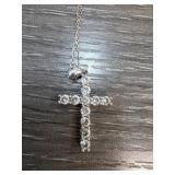 Sterling Silver Cross Pendant with Chain