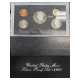 1997 United States Mint Silver Proof Set