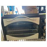Black Countertop Toaster Oven with Controls
