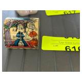 Hand-Painted Decorative Box with Velvet Lining