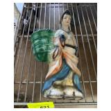 Hand-Painted Ceramic Wall Pocket