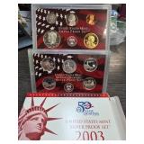 2003 United States Mint Silver Proof Set