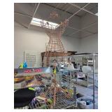 Vintage-Style Metal Wire Dress Form Stand