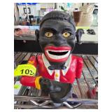 Cast Iron Coin Bank with Painted Details