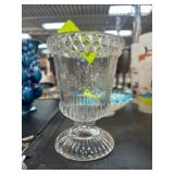 Pressed Glass Pedestal Goblet