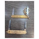 Brass Multi-Blade Pocket Knives
