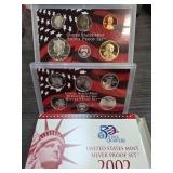 2002 United States Mint Silver Proof Set