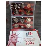 2004 United States Mint Silver Proof Set
