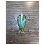 Metal Insect Figurine With Colored Detailing