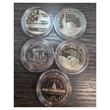 Five United States Commemorative Coins