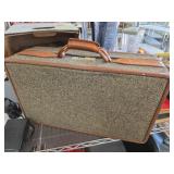 Vintage Hard-Shell Suitcase With Paisley Interior