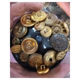 Military Uniform Brass Buttons