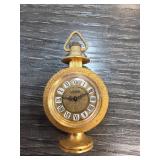 Endura Gold-Toned Pocket Watch-Inspired Clock