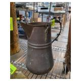 Vintage Copper Pitcher with Handle and Spout