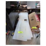 4pc White Plastic Cutting Boards