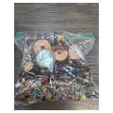 Bag of Mixed Costume Jewelry and Accessories