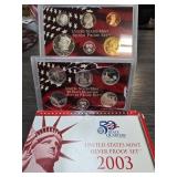 2003 United States Mint Silver Proof Set