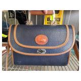 Dooney & Bourke Navy and Tan Leather Bag