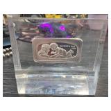 Sterling Silver Fathers Day Plaque in Acrylic