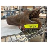 Rustic Steel Drill Bit with Threaded Base