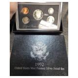 1992 United States Mint Premier Silver Proof Set