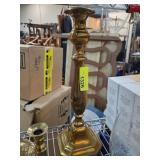 Large Brass Candlestick Holder