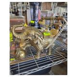 Heavy Solid Brass Elephant Telephone