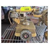 Rotary Dial Telephone with Metal and Plastic Detai