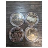 Four United States Half Dollar Coins